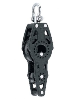 Harken 40mm Carbo Air Fiddle Block w/Swivel and amp; Becket