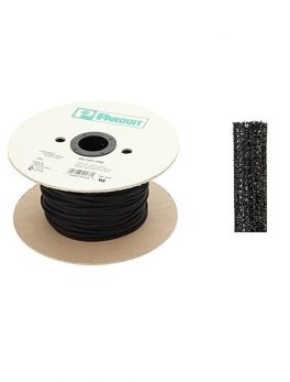 Panduit Pan-Wrap Braided Expandable Sleeving Polyethylene Terephthalate Black (200-Foot) SE25PS-TR0