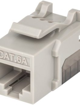 Intellinet Network Solutions 772341 FastPunch CAT-6A UTP Keystone Jack (Gray)