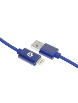 iEssentials IEN-BC10L-BL Charge and Sync Braided Lightning to USB Cable, 10ft (Blue)
