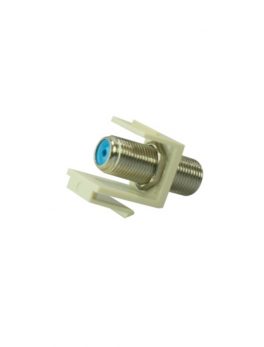 DataComm Electronics 20-3302-LA 3 GHz F-Connector Keystone Insert (Lite Almond)