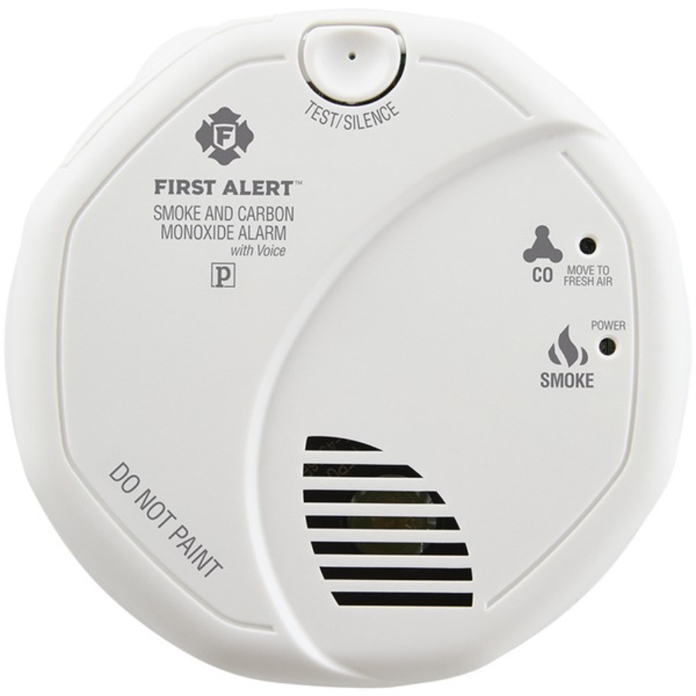 First Alert 1039824 Combination Smoke and Carbon Monoxide Alarm with Voice and Location