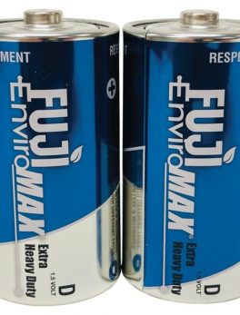 Fuji Batteries 3100BP2 EnviroMax D Extra Heavy-Duty Batteries, 2 pk
