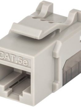 Intellinet Network Solutions 772266 FastPunch CAT-5E UTP Keystone Jack (Gray)