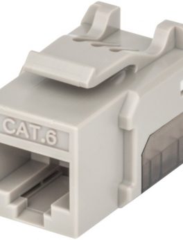 Intellinet Network Solutions 772303 FastPunch CAT-6 UTP Keystone Jack (Gray)