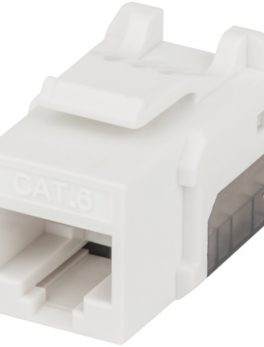Intellinet Network Solutions 772310 FastPunch CAT-6 UTP Keystone Jack (White)