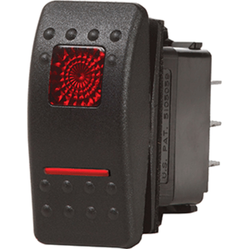 Blue Sea 7931 Contura II Switch SPDT Black - ON-OFF-ON