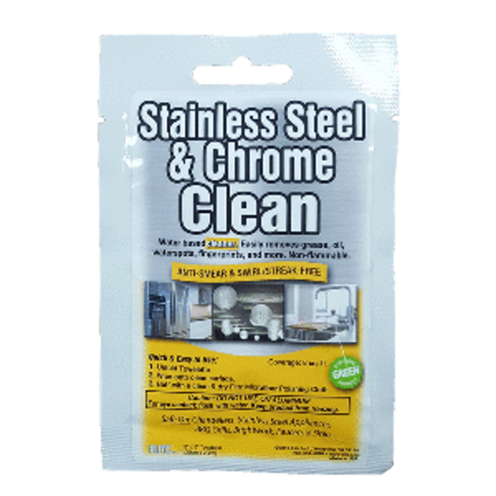 Flitz Stainless Steel and amp; Chrome Cleaner Degreaser 8" x 8" Towelette Packet