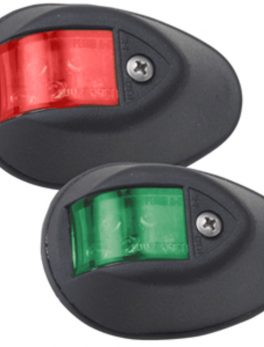 Perko LED Sidelights - Red/Green - 12V - Black Housing