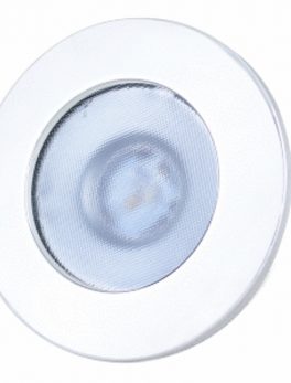 Lunasea Gen 3 Indoor/Outdoor Recessed 3.5 and rdquo; LED Light - 2700K 85 CRI Dimmable COB LED - Warm White/White SS Bezel