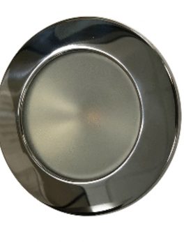 Lunasea Gen 3 Indoor/Outdoor Recessed 3.5 and rdquo; LED Light - 2700K 85 CRI Dimmable COB LED - Warm White/Polished SS Bezel
