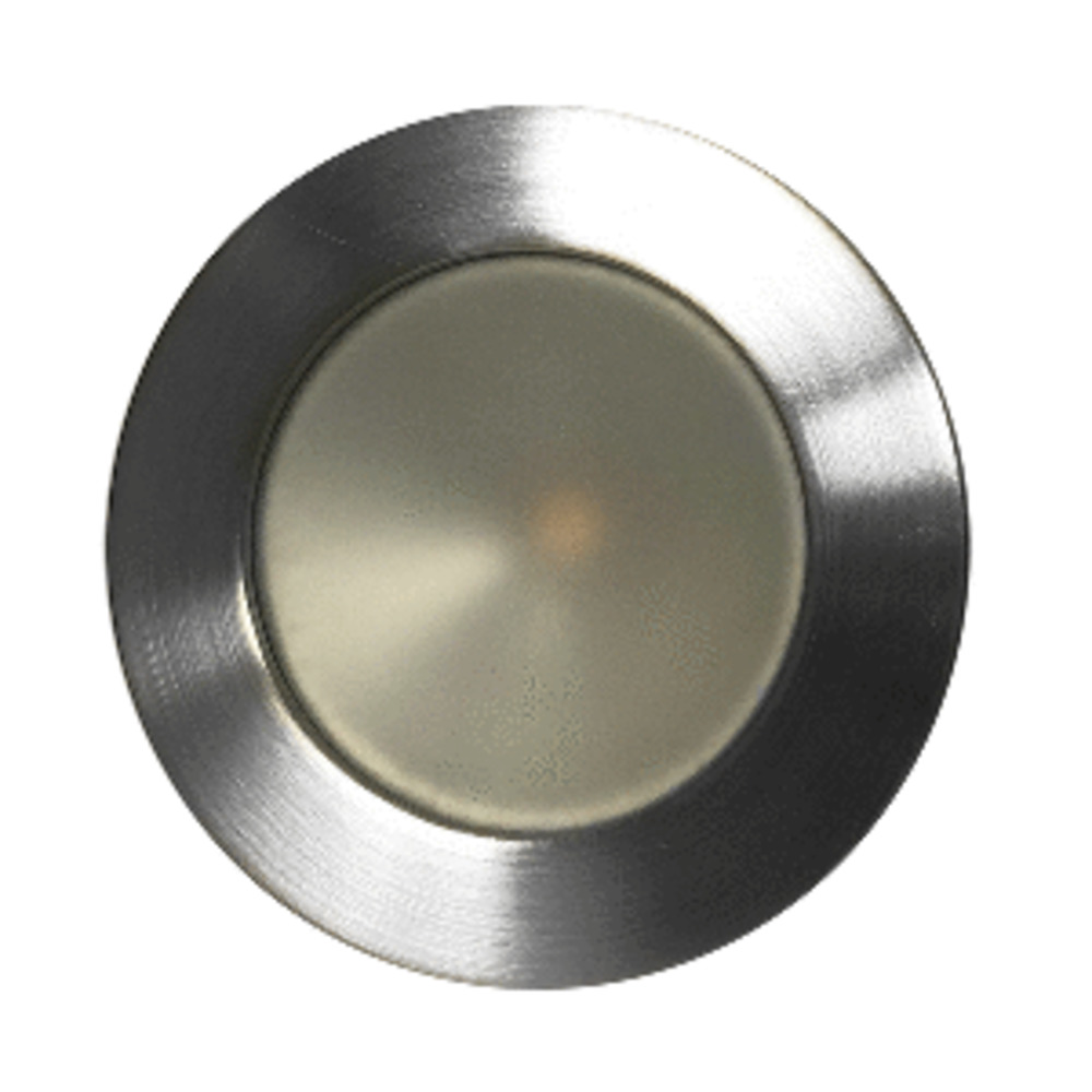 Lunasea Gen 3 Indoor/Outdoor Recessed 3.5 and rdquo; LED Light - 2700K 85 CRI Dimmable COB LED - Warm White/Brushed SS Bezel