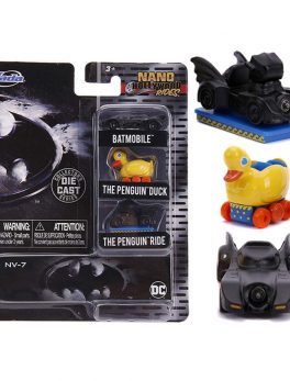 Batman 3 piece Set Nano Hollywood Rides Diecast Model Cars by Jada 31616