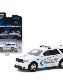 2019 Dodge Durango Pursuit Police SUV White Hobby Exclusive 1/64 Diecast Model Car by Greenlight 30119