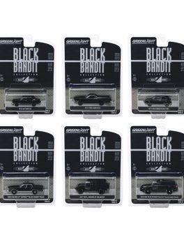 Black Bandit 6 piece Set Series 22 1/64 Diecast Model Cars by Greenlight 28010SET
