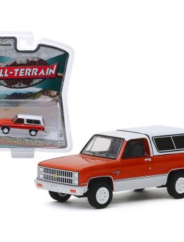 1981 Chevrolet K5 Blazer Burnt Orange Metallic and Frost White All Terrain Series 9 1/64 Diecast Model Car by Greenlight 35150B