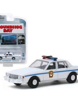 1980 Chevrolet Caprice White Punxsutawney Police Groundhog Day (1993) Movie Hollywood Series Release 26 1/64 Diecast Model Car by Greenlight 44860C