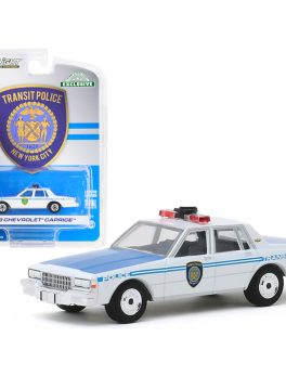 1989 Chevrolet Caprice White New York City Transit Police Department Hobby Exclusive 1/64 Diecast Model Car by Greenlight 30100