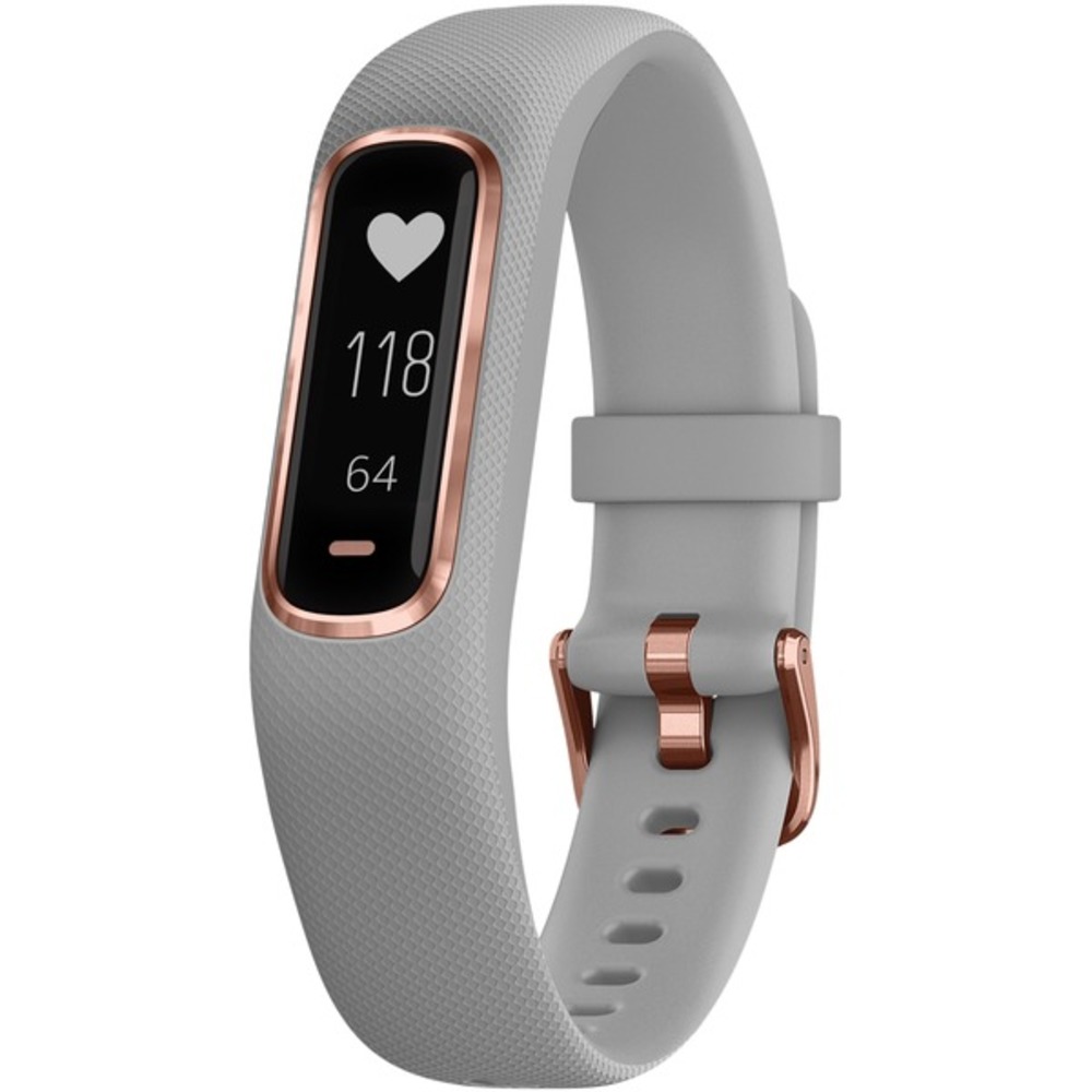 Garmin 010-01995-12 vivosmart 4 Activity Tracker (Gray with Rose Gold Hardware, Small/Medium Wrists)
