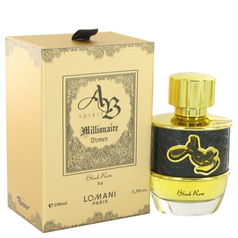 Ab Spirit Millionaire Black Rose By Lomani Eau De Parfum Spray 3.3 Oz For Women