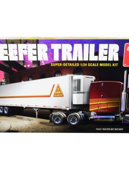 Skill 3 Model Kit Reefer Trailer 1/24 Scale Model by AMT AMT1170
