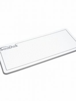 SeaDek Dual Density Helm Pad - 16" x 39" 20mm - Large - White w/Storm Gray Laser SD Logo