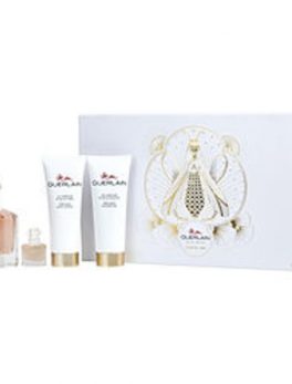 Mon Guerlain Eau De Parfum Spray 3.3 Oz and Body Lotion 2.5 Oz and Shower Gel 2.5 Oz and Eau De Parfum .17 Oz Mini For Women