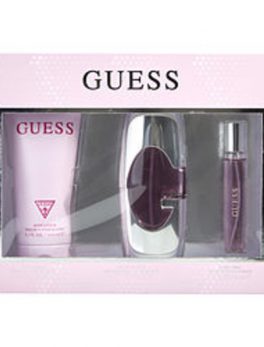 Guess New Eau De Parfum Spray 2.5 Oz and Body Lotion 6.7 Oz and Eau De Parfum Spray .5 Oz For Women
