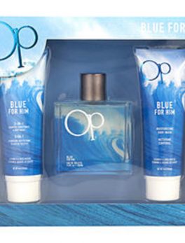 Op Blue Edt Spray 3.4 Oz and Body Wash 4 Oz and Shampoo And Conditioner 4 Oz For Men