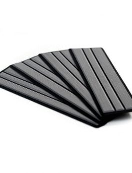 SeaDek Brushed 6mm 4-Piece Step Kit - 3.75" x 12.75" - Storm Gray/Black Faux Teak
