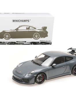 2017 Porsche 911 GT3 Graphite Blue Metallic Limited Edition to 222 pieces Worldwide 1/18 Diecast Model Car by Minichamps 110067033