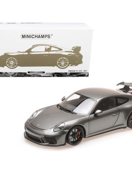 2017 Porsche 911 GT3 Gray Metallic Limited Edition to 222 pieces Worldwide 1/18 Diecast Model Car by Minichamps 110067034