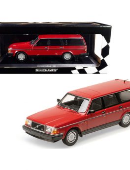 1986 Volvo 240 GL Break Red Limited Edition to 600 pieces Worldwide 1/18 Diecast Model Car by Minichamps 155171411