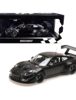 2018 Porsche 911 GT3 R Matt Black Limited Edition to 300 pieces Worldwide 1/18 Diecast Model Car by Minichamps 155186901