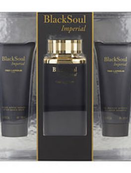 Black Soul Imperial Edt Spray 3.3 Oz and After Shave Balm 3.3 Oz and All Over Shampoo 3.3 Oz For Men
