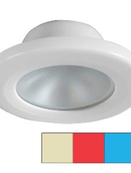 i2Systems Apeiron A3120 Screw Mount Light - Red, Warm White and amp; Blue - White Finish