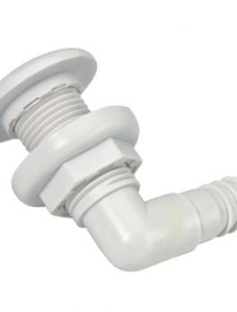 Johnson Pump Thru-Hull Connector - 3/4" - 90 and deg; - White