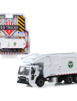 2019 Mack LR Refuse and Recycle Garbage Truck White DSNY (New York City Department Of Sanitation) S.D. Trucks Series 8 1/64 Diecast Model by Greenlight 45080C