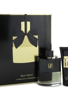 Ch Prive By Carolina Herrera Gift Set -- 3.4 Oz Eau De Toilette Spray + 3.4 Oz After Shave Balm For Men
