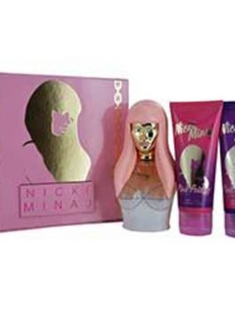 Nicki Minaj Pink Friday Eau De Parfum Spray 3.4 Oz and Body Lotion 3.4 Oz and Shower Gel 3.4 Oz For Women