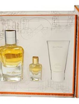 Jour D'hermes Eau De Parfum Spray Refillable 2.8 Oz and Body Lotion 1 Oz and Eau De Parfum .25 Oz Mini For Women