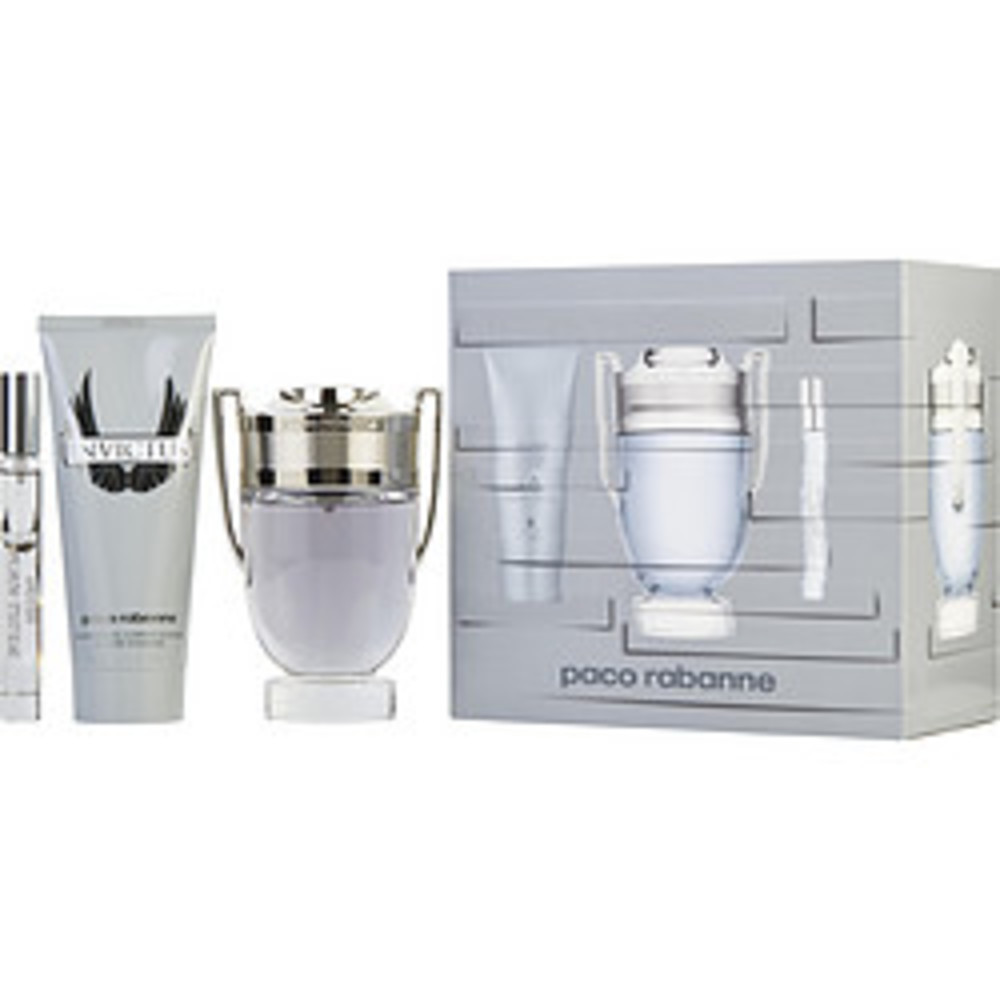 Invictus Edt Spray 3.4 Oz and All Over Shampoo 3.4 Oz and Edt Spray .34 Oz Mini (travel Offer) For Men