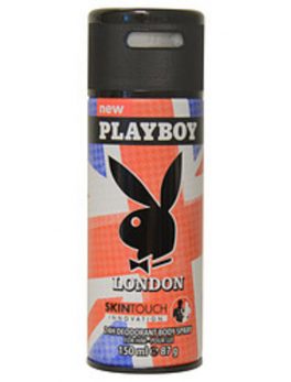 Playboy London Skin Touch Body Spray 5 Oz For Men