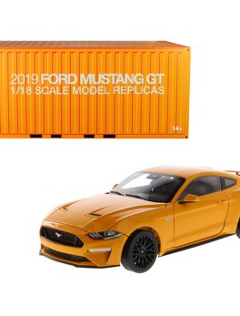 2019 Ford Mustang GT 5.0 Coupe Orange Fury Metallic 1/18 Diecast Model Car by Diecast Masters 61001