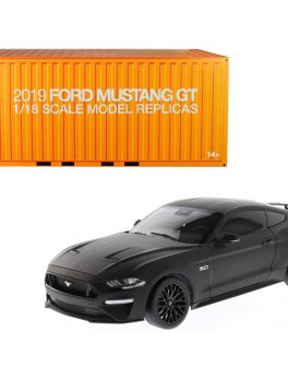 2019 Ford Mustang GT 5.0 Coupe Matt Black 1/18 Diecast Model Car by Diecast Masters 61005