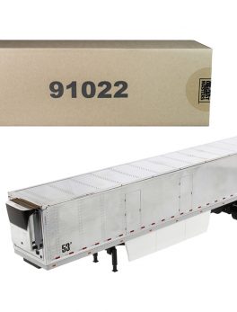 53" Reefer Refrigerated Van Trailer Chrome Transport Series 1/50 Diecast Model by Diecast Masters 91022