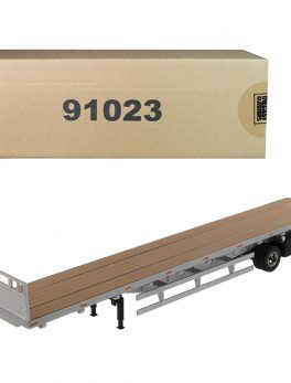 53" Flat Bed Trailer Silver Transport Series 1/50 Diecast Model by Diecast Masters 91023