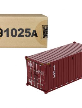20" Dry Goods Sea Container TEX Burgundy Transport Series 1/50 Model by Diecast Masters 91025A
