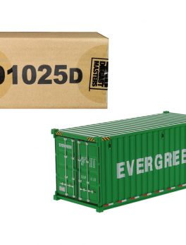 20" Dry Goods Sea Container EverGreen Green Transport Series 1/50 Model by Diecast Masters 91025D