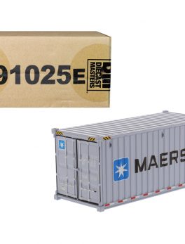 20" Dry Goods Sea Container MAERSK Gray Transport Series 1/50 Model by Diecast Masters 91025E